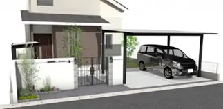 外構工事 300万円プランのイメージ