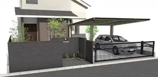 外構工事 500万円プランのイメージ