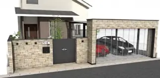 外構工事 700万円プランのイメージ