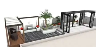 庭工事 900万円プランのイメージ