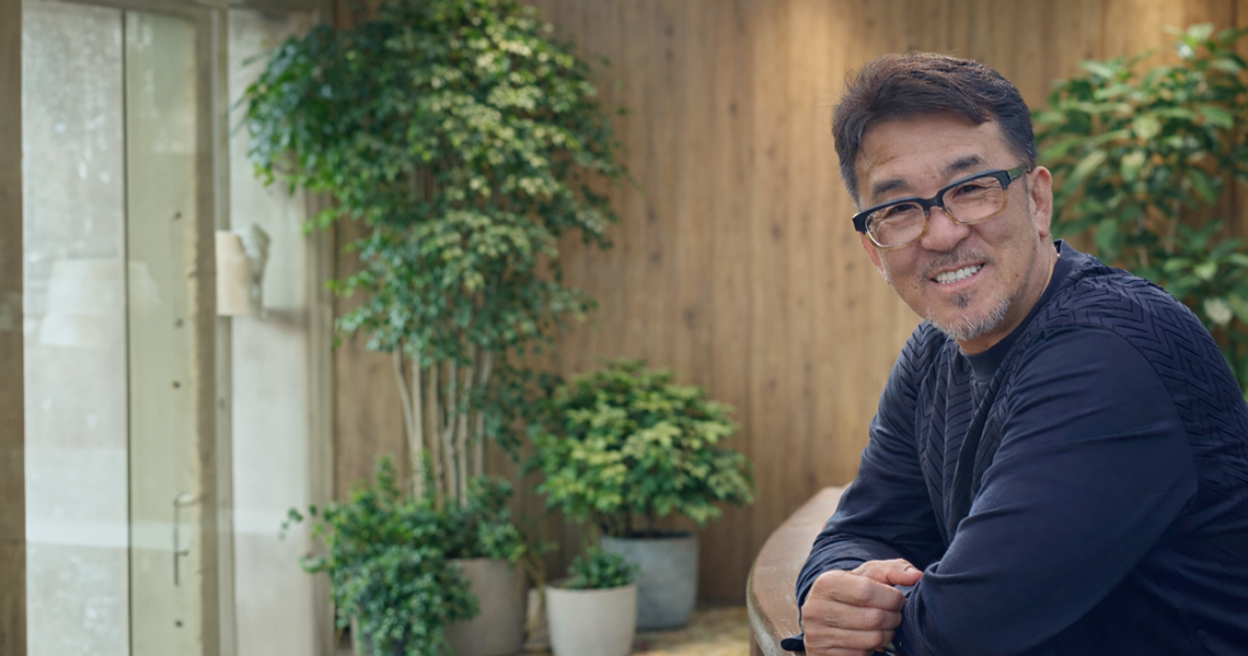 代表あいさつのメインビジュアル