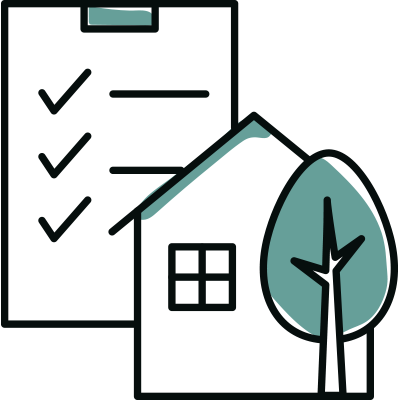 着工前立会いのイラスト