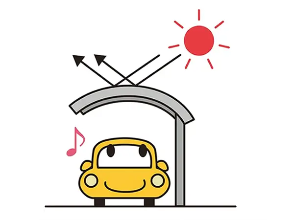 強い日差しの悩みを表すアイコン