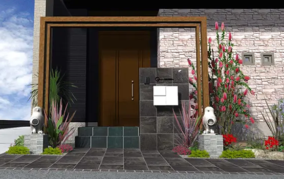 外構200万円参考プラン例 2