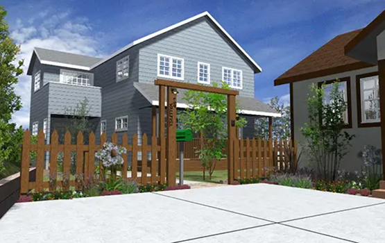 外構200万円参考プラン例 3