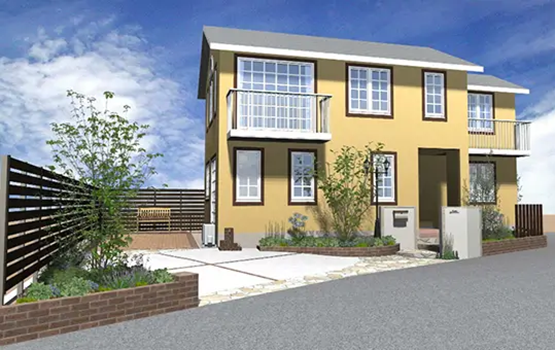 外構200万円参考プラン例 4