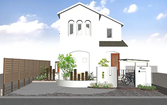 外構200万円参考プラン例 7