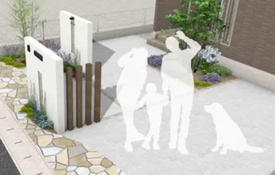 おすすめポイント02 開放感のあるアプローチ イメージ