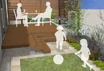 おすすめポイント02 開放感のあるアプローチ イメージ