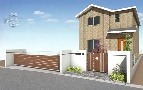 外構300万円参考プラン例 11