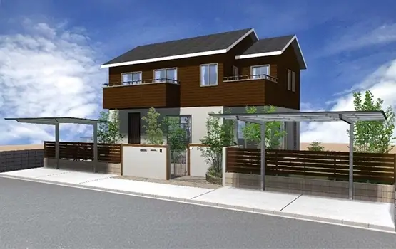 外構300万円参考プラン例 5