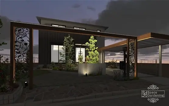 外構300万円参考プラン例 8