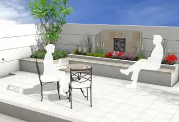 おすすめポイント01 タイルテラスで優雅な午後 イメージ