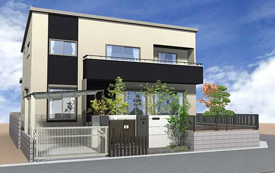 外構500万円参考プラン例 2