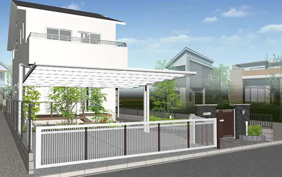 外構500万円参考プラン例 5