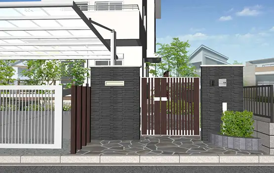 外構500万円参考プラン例 7