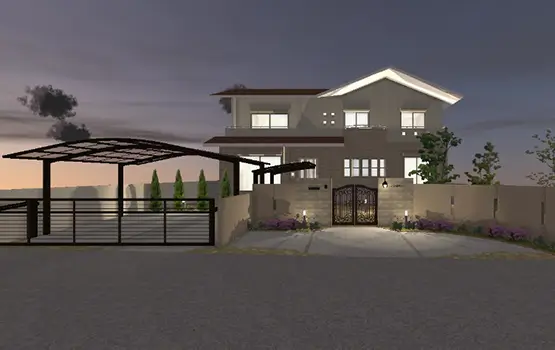 外構500万円参考プラン例 8