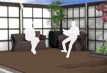 おすすめポイント01 解放感＋プライベート感 イメージ