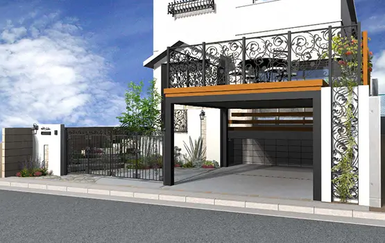 外構700万円参考プラン例 1