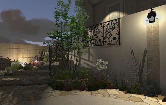 外構700万円参考プラン例 3