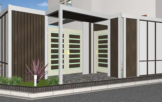 外構700万円参考プラン例 5