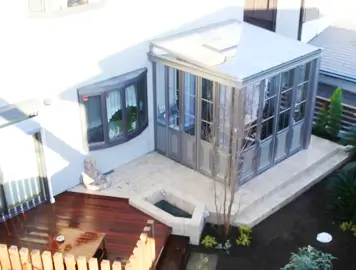 施工例　千葉県船橋市　新築庭工事　ハイクラス　サンルーム