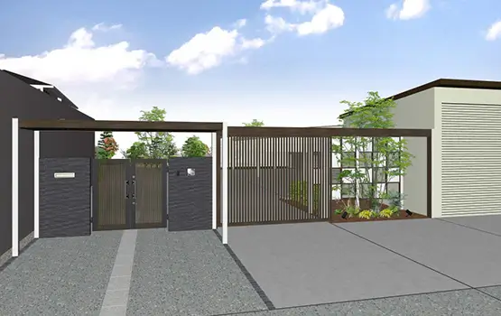 外構900万円参考プラン例 1