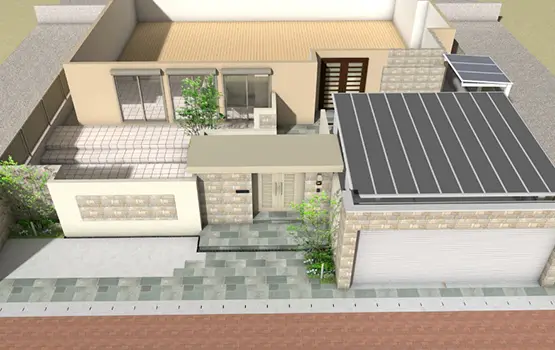 外構900万円参考プラン例 3