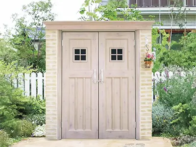 おしゃれなデザインのカンナ物置