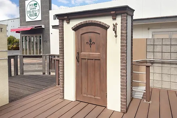 柏展示場店で見られるカンナ物置