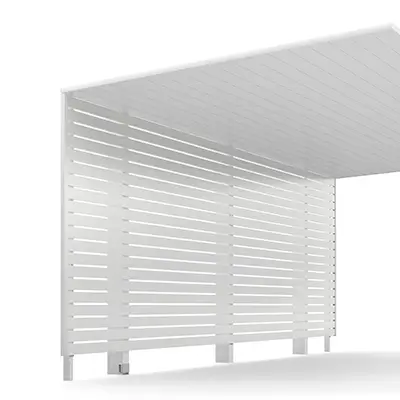 サイドパネル付きカーポートの施工例