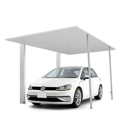 サポート柱付きカーポートの施工例