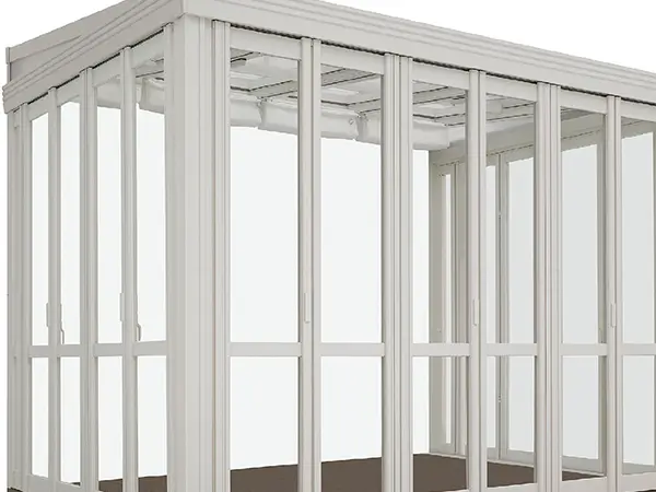 冬は寒さを感じやすいサンルームのイメージ