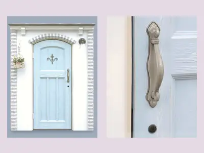 ヨーロピアン調の扉と把手