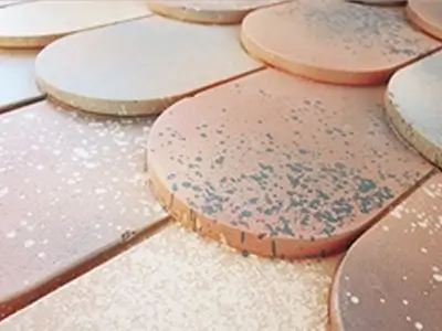 南欧風の波形瓦デザイン