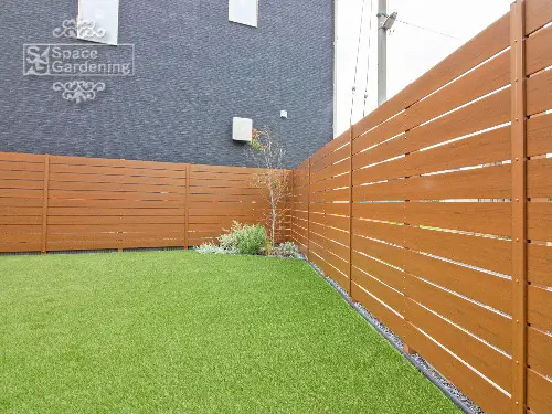 目隠しフェンスの施工イメージ